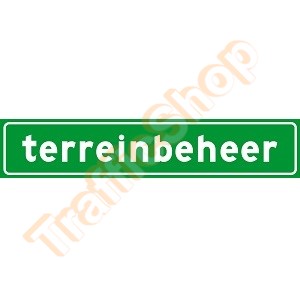 Autobord TERREINBEHEER sticker 50x10cm